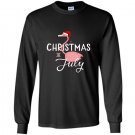 Christmas flamingo in july Long Sleeve Gildan