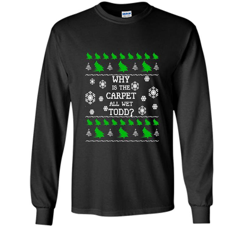 Christmas vacation ugly christmas snowflakes costume Long Sleeve Gildan