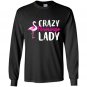 Crazy flamingo wading species Long Sleeve Gildan