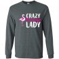 Crazy flamingo wading species Long Sleeve Gildan