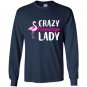 Crazy flamingo wading species Long Sleeve Gildan