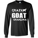 Crazy goat lady crazy goat grandma Long Sleeve Gildan