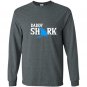 Daddy shark for dads fathers or grandfathers Long Sleeve Gildan