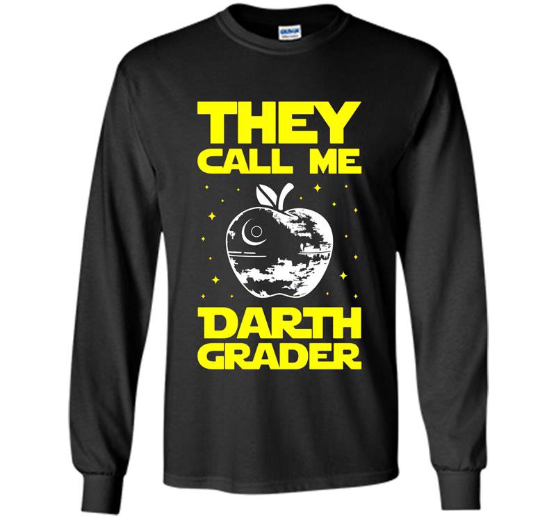 Darth grader teacher medium Long Sleeve Gildan