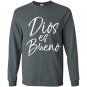 Dios es bueno god is good vintage spanish espanol tee Long Sleeve Gildan