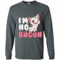 Disney pixar moana pua im no bacon graphic Long Sleeve Gildan