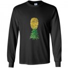 Distressed upside down pineapple swingers Long Sleeve Gildan