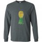 Distressed upside down pineapple swingers Long Sleeve Gildan