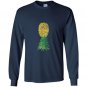 Distressed upside down pineapple swingers Long Sleeve Gildan