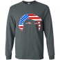Donald trump hair flag Long Sleeve Gildan