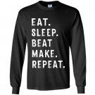Eat sleep beat repeat make beat maker music producer Long Sleeve Gildan