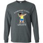 Elementary school graduate dabbing boy gift Long Sleeve Gildan