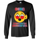 Emoji birthday omg proud mom heart sunglasses Long Sleeve Gildan