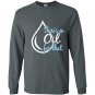 Essential oils theres an oil for that dewdrop Long Sleeve Gildan