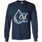 Essential oils theres an oil for that dewdrop Long Sleeve Gildan