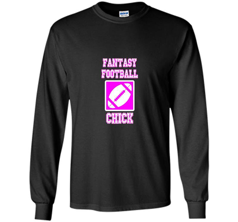 Fantasy football chick commish or champion Long Sleeve Gildan