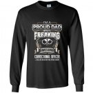 Father day gift proud dad of correctional officer Long Sleeve Gildan