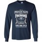 Father day gift proud dad of correctional officer Long Sleeve Gildan