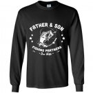 Fathers day father and son fishing partners for life Long Sleeve Gildan