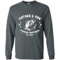 Fathers day father and son fishing partners for life Long Sleeve Gildan
