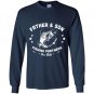 Fathers day father and son fishing partners for life Long Sleeve Gildan