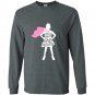 Fearless nevertheless she persisted white cape Long Sleeve Gildan