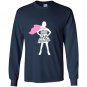 Fearless nevertheless she persisted white cape Long Sleeve Gildan
