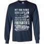 Firefighter mom my son is a firefighter Long Sleeve Gildan