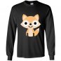 Fox shocked emoji tee Long Sleeve Gildan