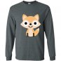 Fox shocked emoji tee Long Sleeve Gildan