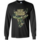 Funny best buckin godfather deer hunting tee gifts Long Sleeve Gildan
