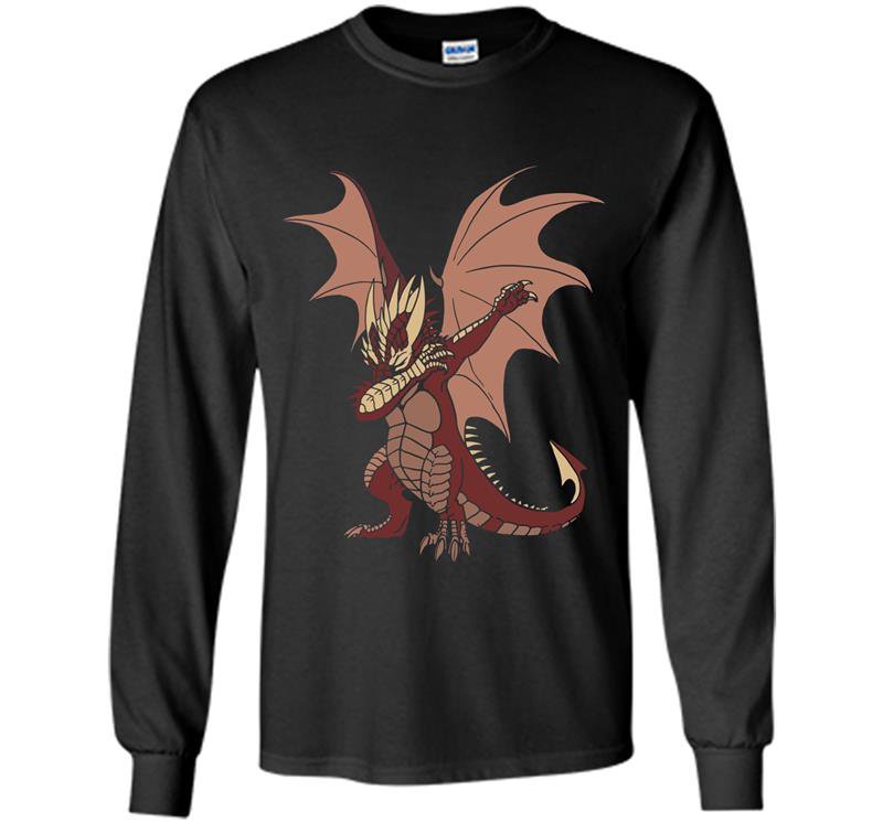 Funny dab dragon Long Sleeve Gildan