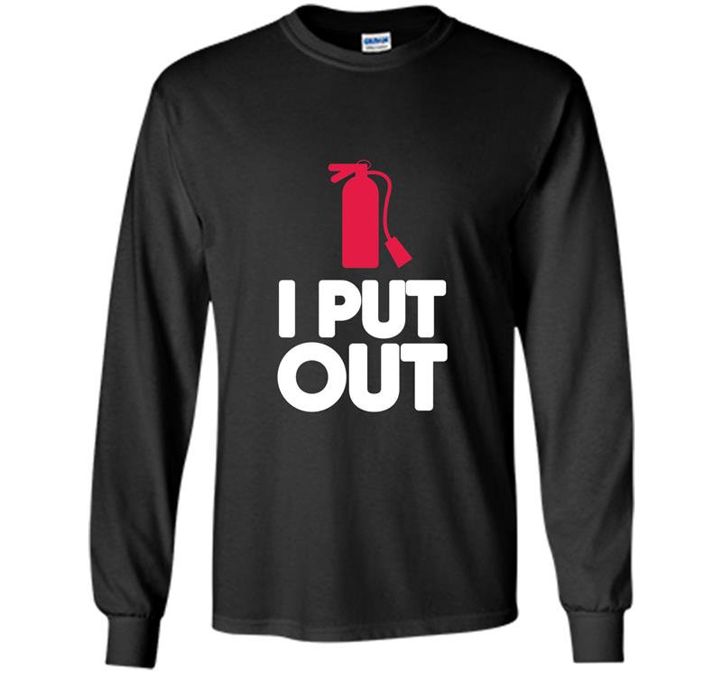 Funny firefighter firemen asphalt Long Sleeve Gildan