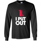 Funny firefighter firemen asphalt Long Sleeve Gildan