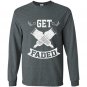 Funny get faded razor barbers haircut quote gift Long Sleeve Gildan