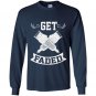 Funny get faded razor barbers haircut quote gift Long Sleeve Gildan