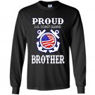 Funny proud us coast guard brother birthday gift Long Sleeve Gildan