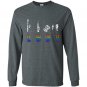 Funny rainbow flag lgbt liberty guns bacon trump Long Sleeve Gildan