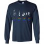 Funny rainbow flag lgbt liberty guns bacon trump Long Sleeve Gildan