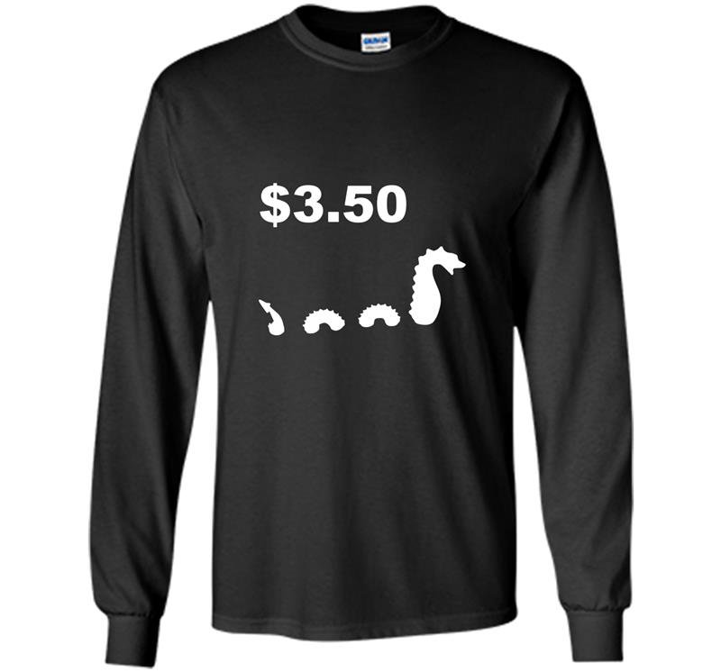 Funny tree fiddy loch ness monster three fifty tee Long Sleeve Gildan