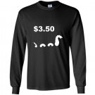 Funny tree fiddy loch ness monster three fifty tee Long Sleeve Gildan