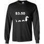 Funny tree fiddy loch ness monster three fifty tee Long Sleeve Gildan