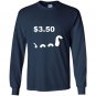 Funny tree fiddy loch ness monster three fifty tee Long Sleeve Gildan