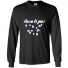 Gender reveal nuts or no nut funny baby shower gift Long Sleeve Gildan