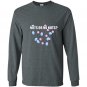 Gender reveal nuts or no nut funny baby shower gift Long Sleeve Gildan