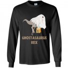 Ghostasaurus rex t-rex dinosaur ghost halloween Long Sleeve Gildan