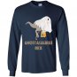 Ghostasaurus rex t-rex dinosaur ghost halloween Long Sleeve Gildan