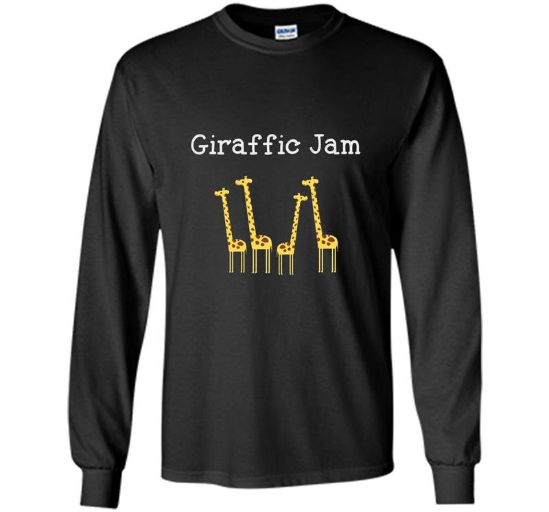 Giraffic jam safari giraffe Long Sleeve Gildan