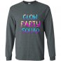 Glow party squad tee Long Sleeve Gildan