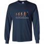 Go back we messed up trump evolution funny parody Long Sleeve Gildan